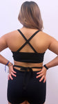Black Crisscross Top