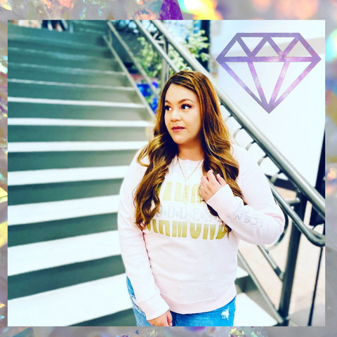 DIAMOND PINK SWEATSHIRT